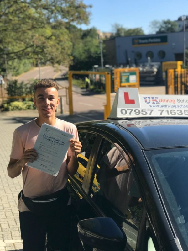 Congratulations Lewis! 1st time Passed - UKDrivingSchool
